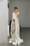 Mutedance 24 Spring/Summer Flower-dyed Silk Sling Dress Series MD-MD24SS21-H hoary PM140